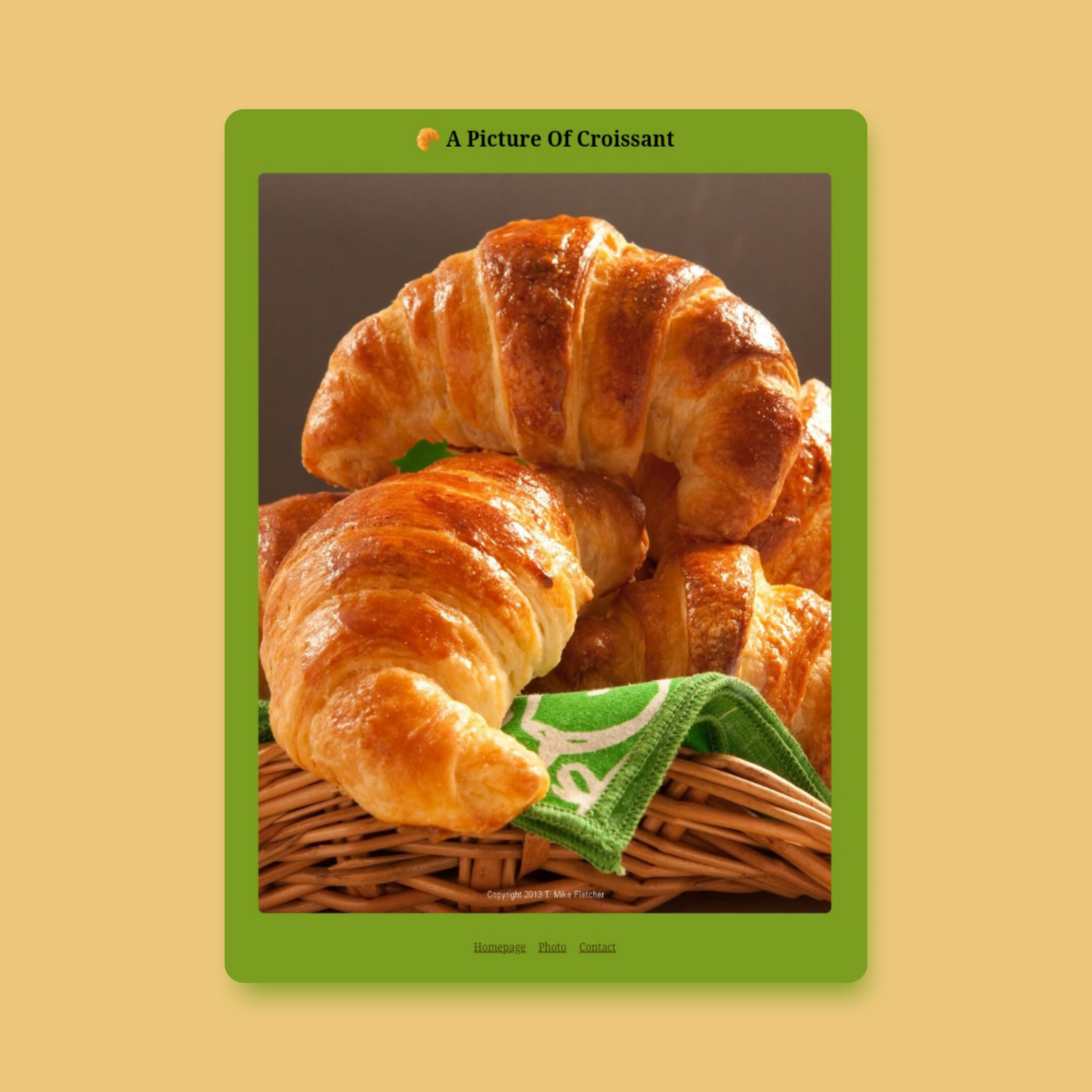 Croissant website preview