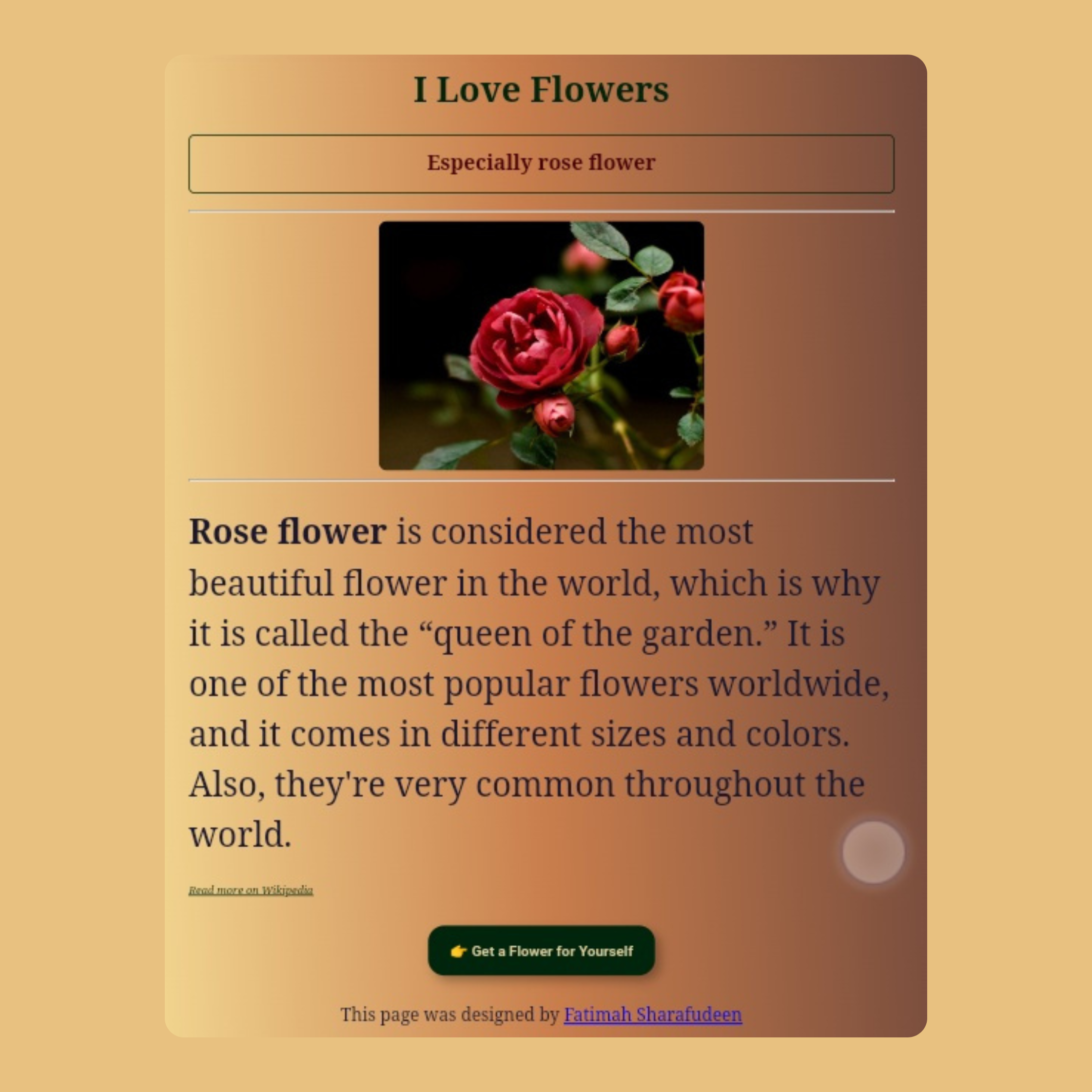 Flower project preview