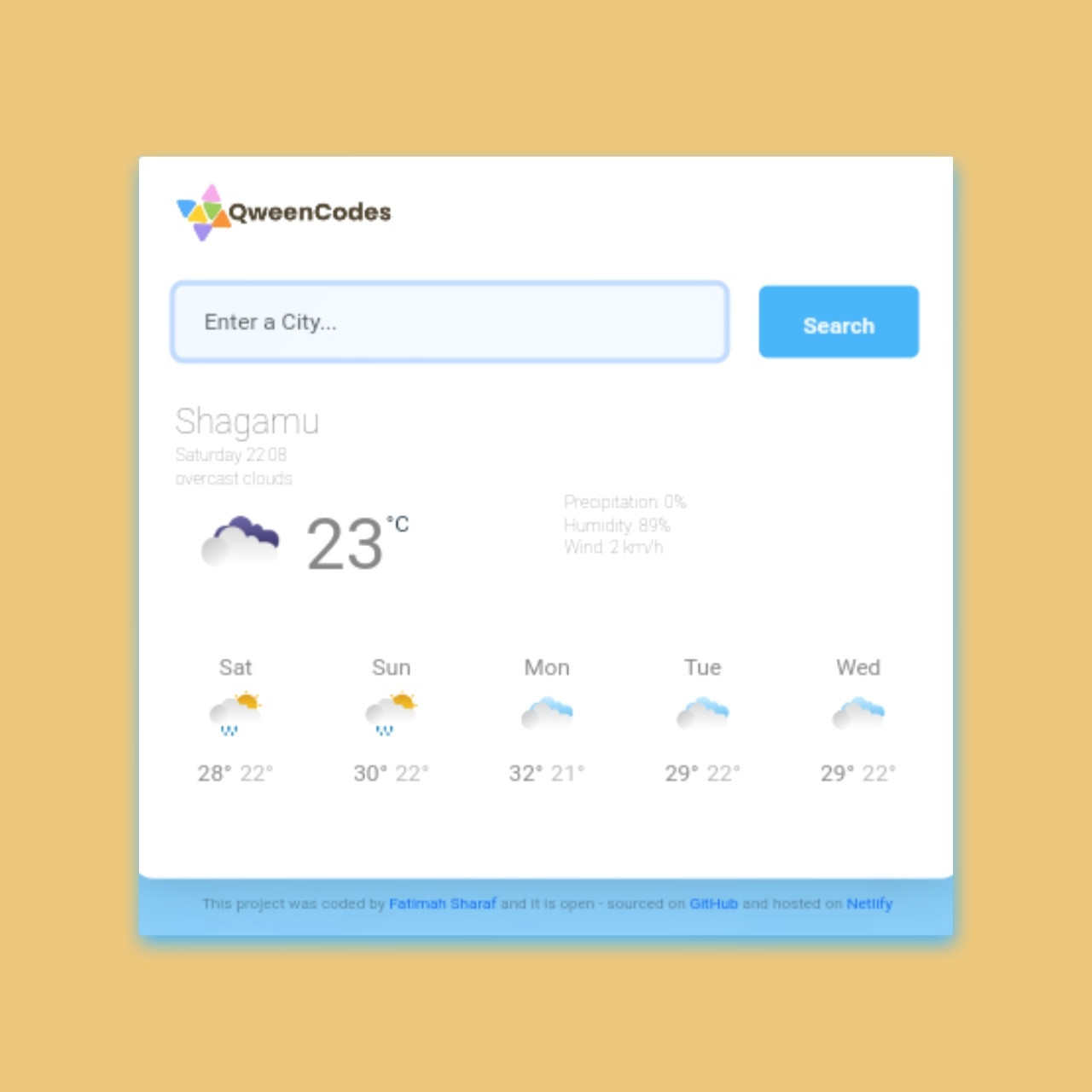 weather project preview
